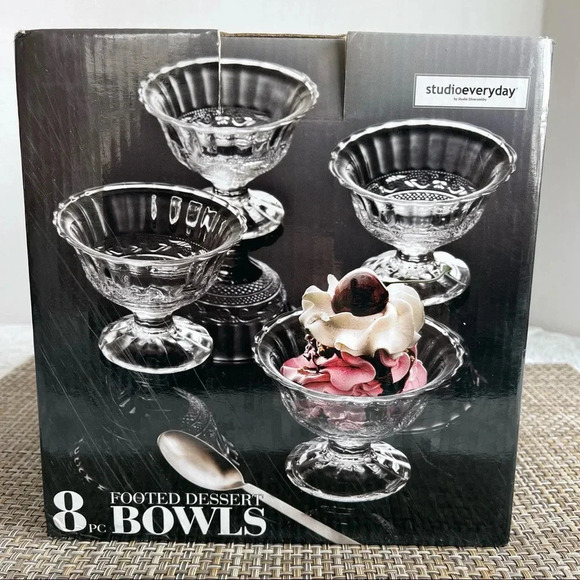 Studio everyday 8 pc Footed Dessert Bowls - Picture 1 of 12
